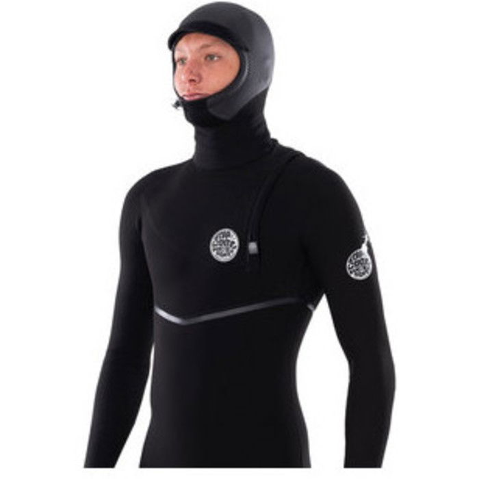 2024 Rip Curl Flashbomb 3mm Neoprene Hood WHOYGM - Black